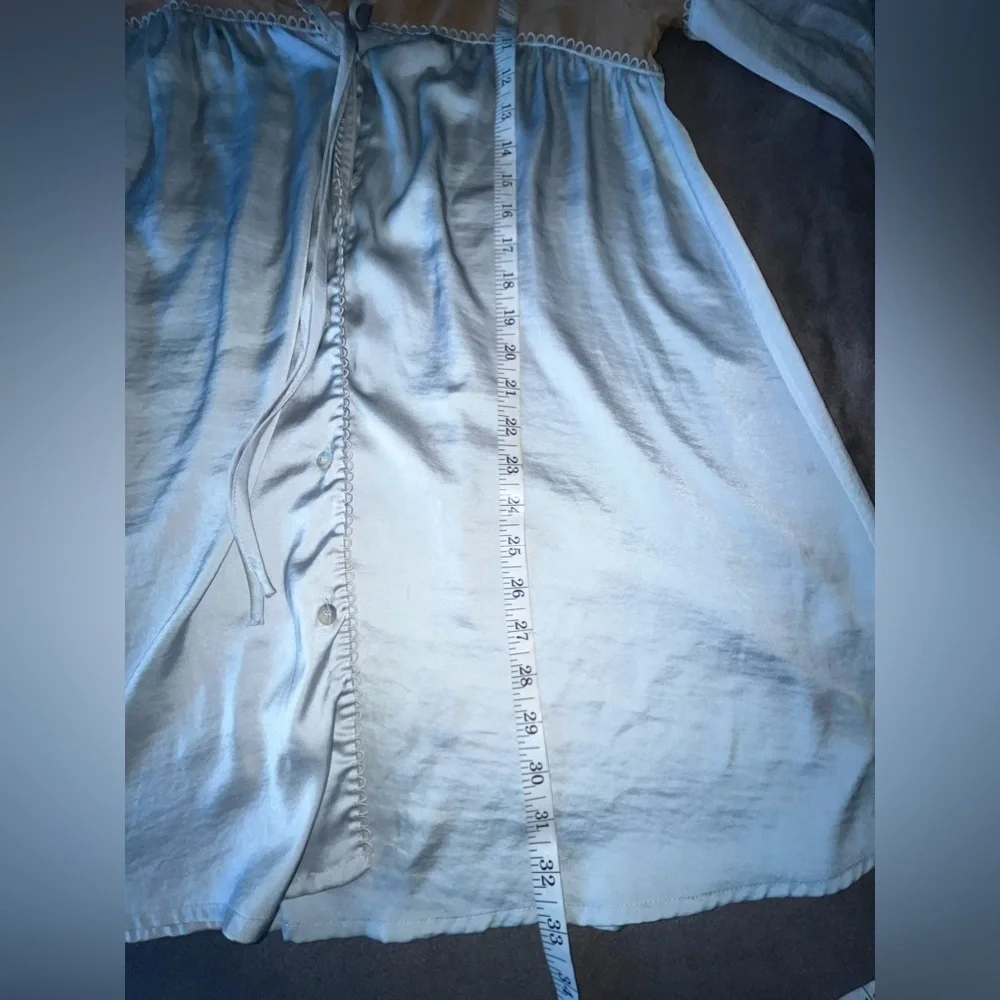 For Love & Lemons Skivvies Soliana Sleep Shirt Dress Women’s Small Lounge *Flaw - Picture 15 of 16